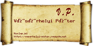 Vásárhelyi Péter névjegykártya